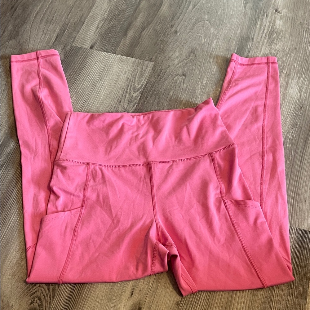 Pink High-Waisted American Eagle Leggings